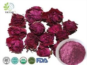 Pó de rosa orgânico